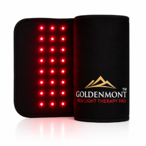 GoldenMont Red Light Therapy Pad for Back, Knee & Muscle Recovery – Infrared Therapy Device